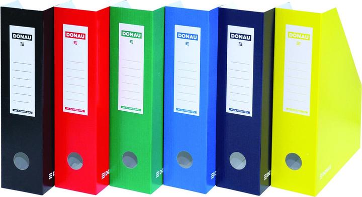 Actual product image Donau Magazine file, cardboard, a4/80mm, lacquered, green