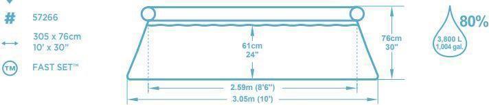 Immagine prodotto Bestway Fast Set (Ø 305 x 76 cm)