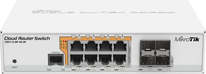 Actual product image MikroTik Crs112-8p-4s-In (12 Ports)