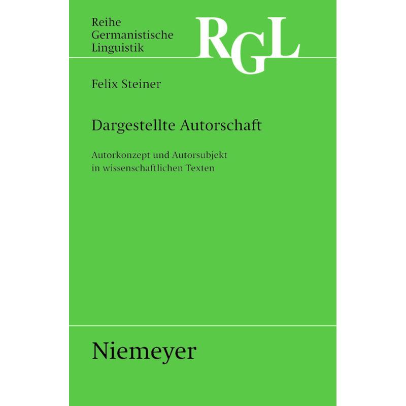 Thumbnail - Dargestellte Autorschaft, Fachbücher von Felix Steiner
