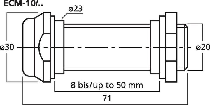 Produktbild Monacor Einbau-Mikrofon ECM-10/SW