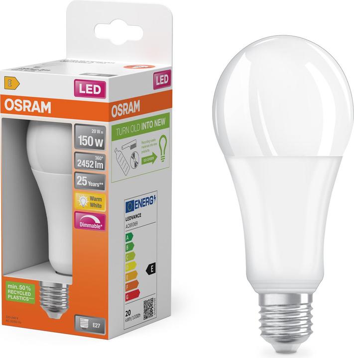 Produktbild Osram Led Superstar Classic A (E27, 20 W, 2452 lm, 1 x, E)