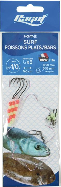 Actual product image Ragot Surf Rig Flat Fish Bass 2