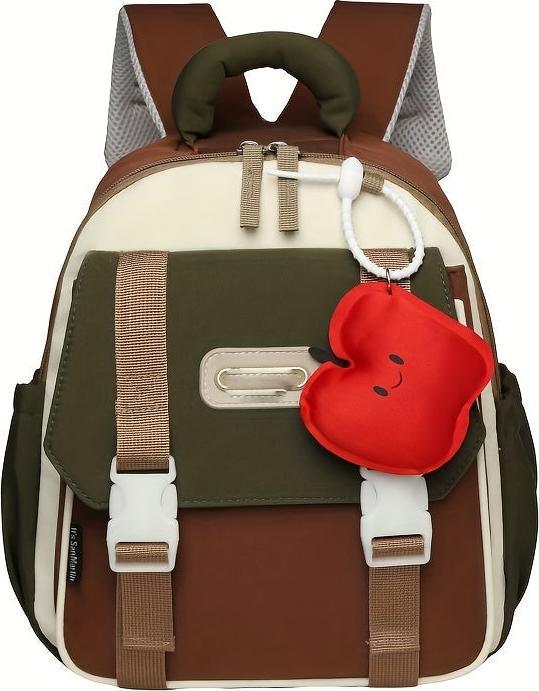 Immagine prodotto Only-Bags.Store Zaino casual a colori contrastanti con tracolla regolabile e grande capacità, con zip, frutta