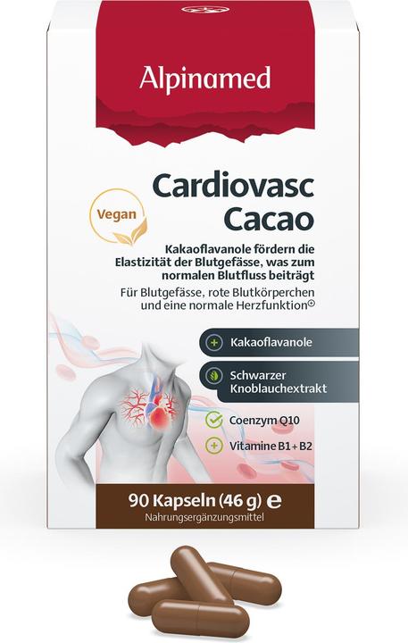 Image du produit Alpinamed Cardiovasc Cacao Caps 90 Pcs (90 pièce(s), Capsules, 93 g)