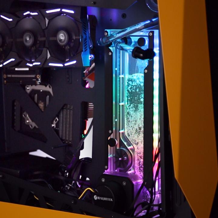 Actual product image Raijintek ACHERON 360 RBW Distro Plate - Acrylic, D-RGB