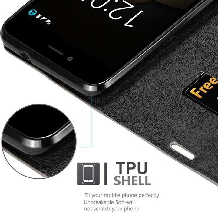 Produktbild Cadorabo Book Invisible Magnet Cover (BQ Aquaris U Plus)