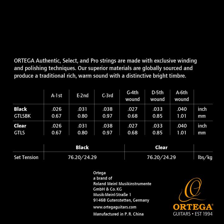 Immagine prodotto Ortega Corde di nylon per chitarra - rivestite (Chitarra, Ukelele)