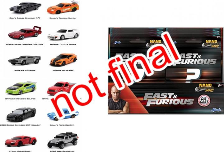 Produktbild Jada Fast & Furious Blind Pack Nano Car (assortiert - 1 Stück)