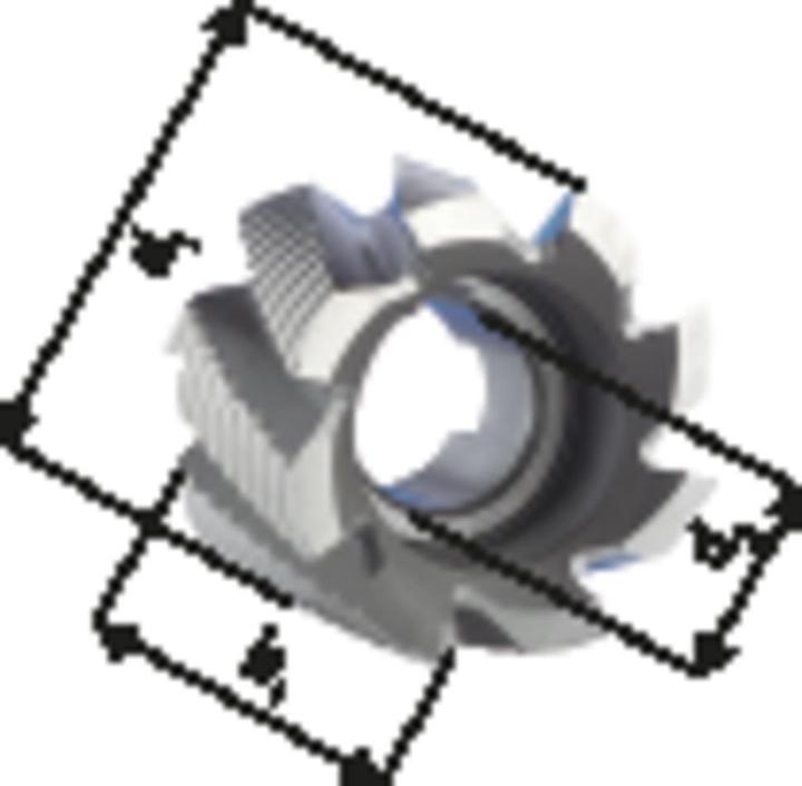 Actual product image Forum Professional Solutions Shell end mill, bright, type NF