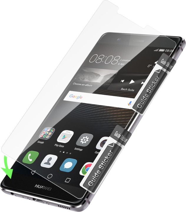 Produktbild Avizar Kristallklare Folie, Glas-Displayschutz (1 Stück, Huawei P9)