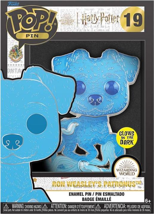 Actual product image Funko HARRY POTTER - Pop Large Enamel Pin N° 19 - Patronus Ron Weasley