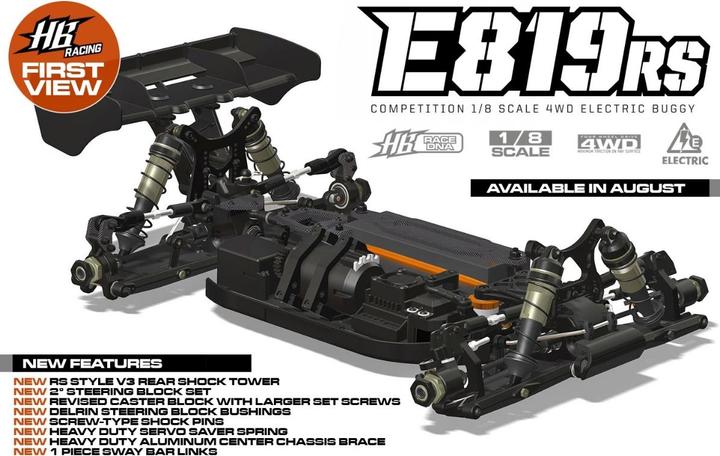 Produktbild HB Racing E819RS 1/8 Competition Electric Buggy