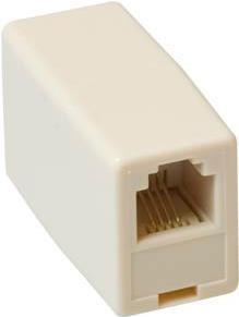 Modular coupler RJ-11, connection 1:1. Connector: RJ-11 Rj11 6p4c in line coupler 1:1