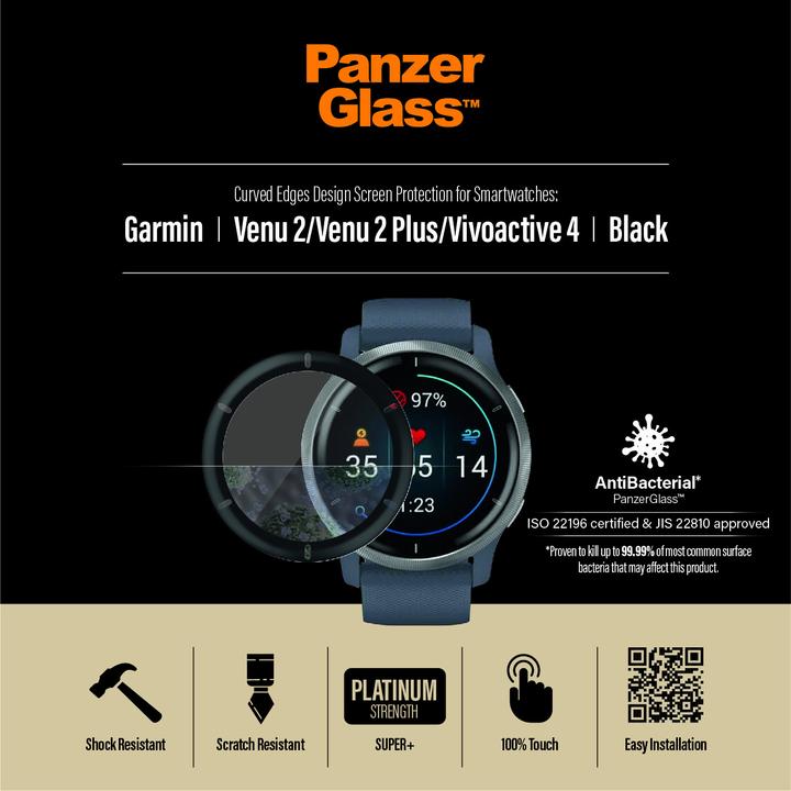 Image du produit PanzerGlass Displayschutz (Garmin vivoactive 4, Garmin Venu 2 Plus)