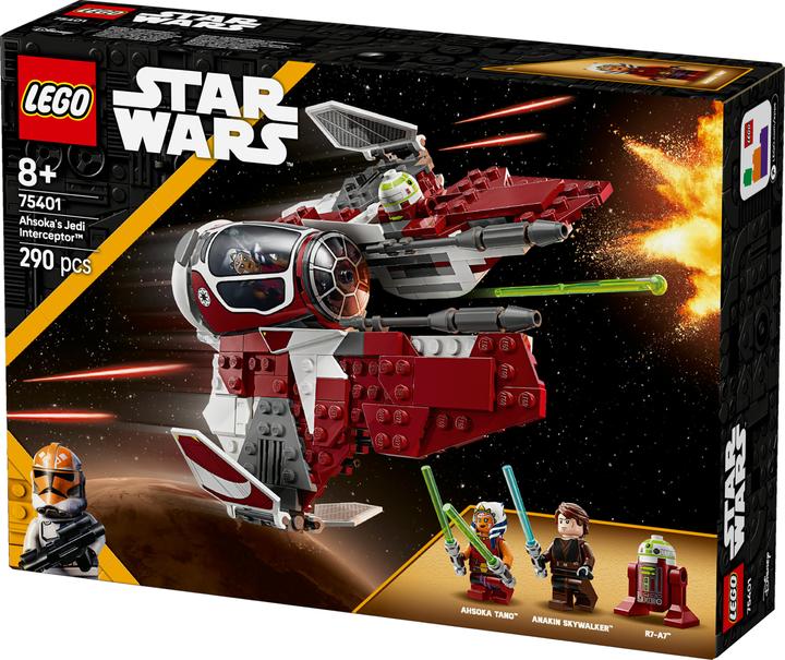 Actual product image LEGO Ahsokas Jedi Interceptor (75401, LEGO Star Wars)