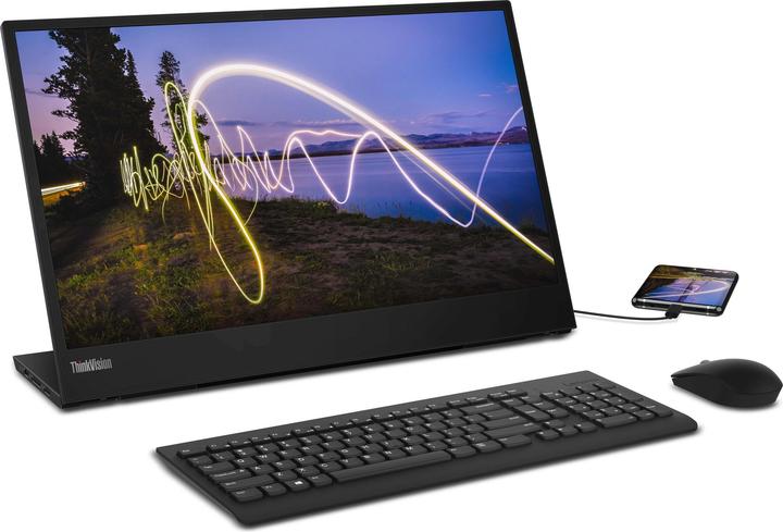 Actual product image Lenovo ThinkVision M15 (1920 x 1080 pixels, 15.60")