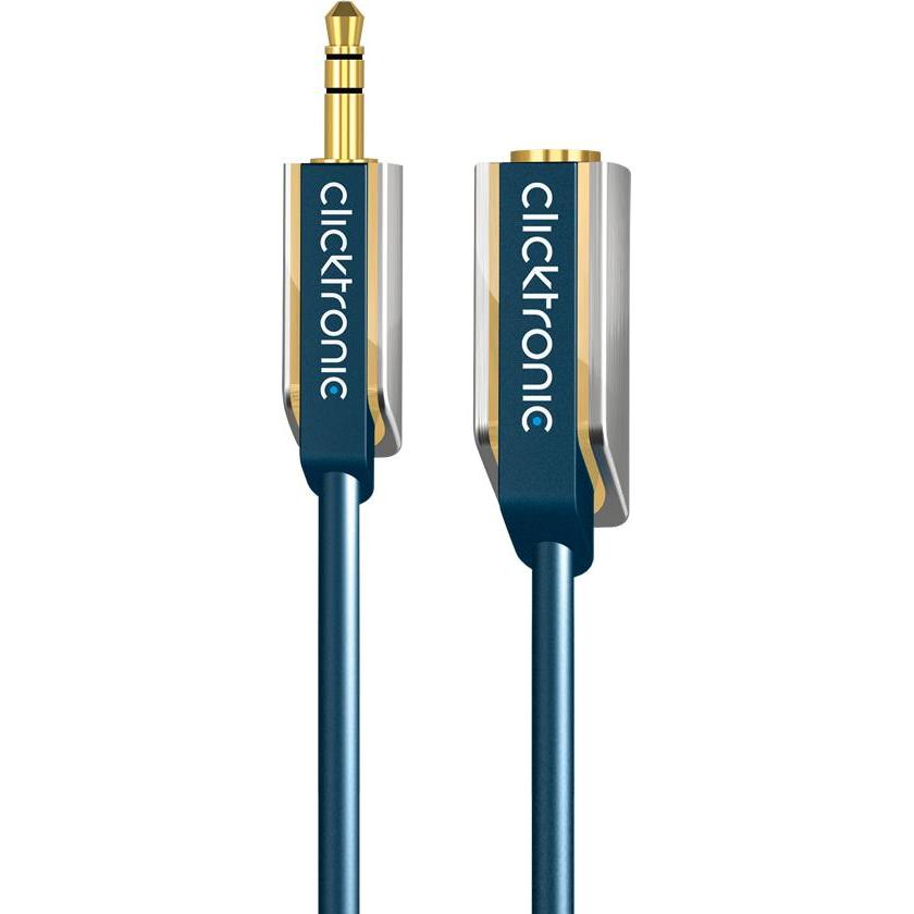 clicktronic 3.5mm Verlängerungskabel (3 m, 3.5mm Klinke (AUX)), Audio Kabel