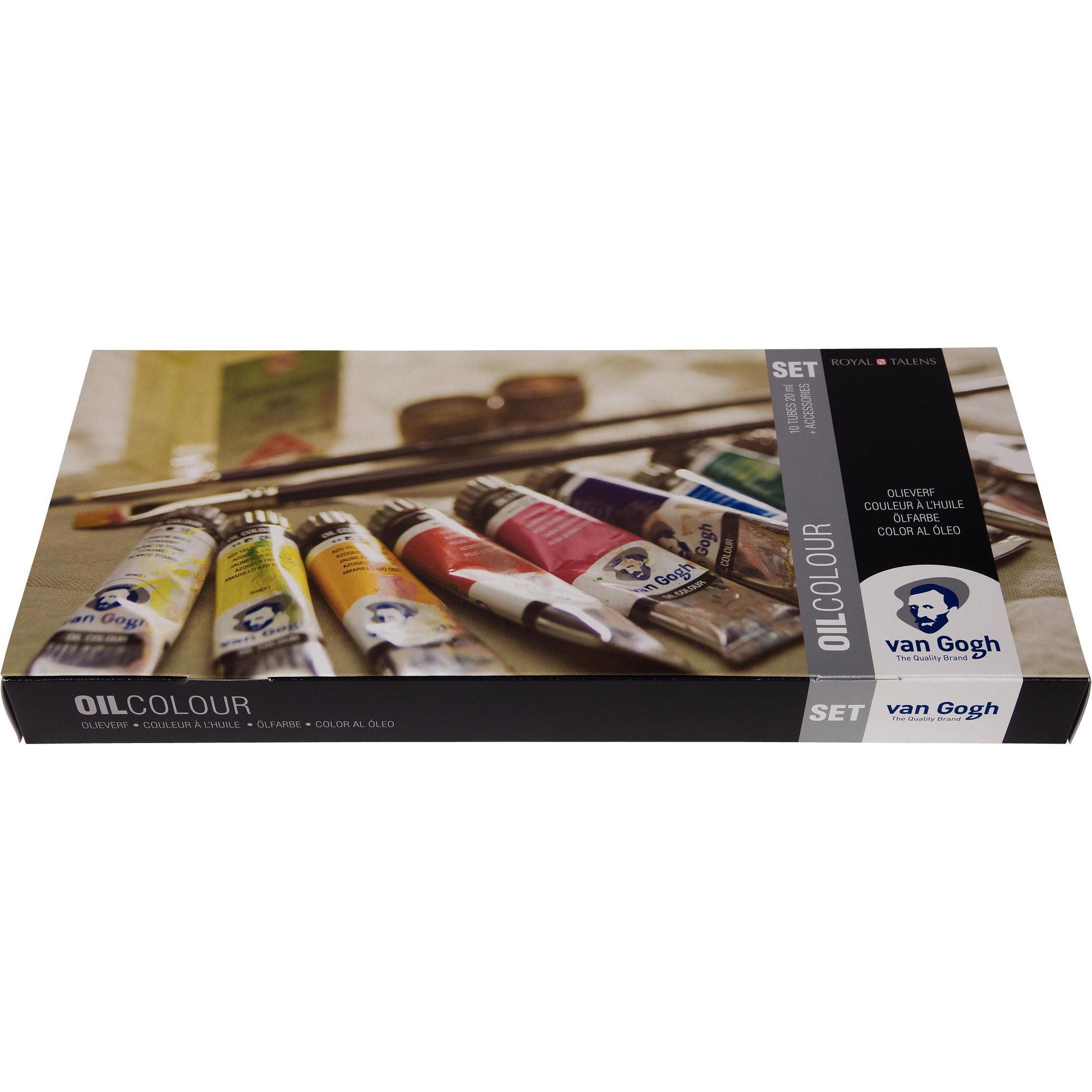 Thumbnail - Van Gogh, Künstlerfarbe + Bastelfarbe, Ölfarbe (Braun, Gelb, Rosa, Schwarz, Weiss, Dunkelblau, Orange, Blau, Grün, 200 m...
