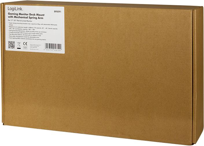 Actual product image LogiLink BP0091 (Table, 32", 8 kg)