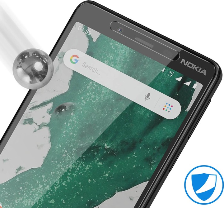 Produktbild Avizar Kristallklare Folie, Glas-Displayschutz (1 Stück, Nokia 1 Plus)