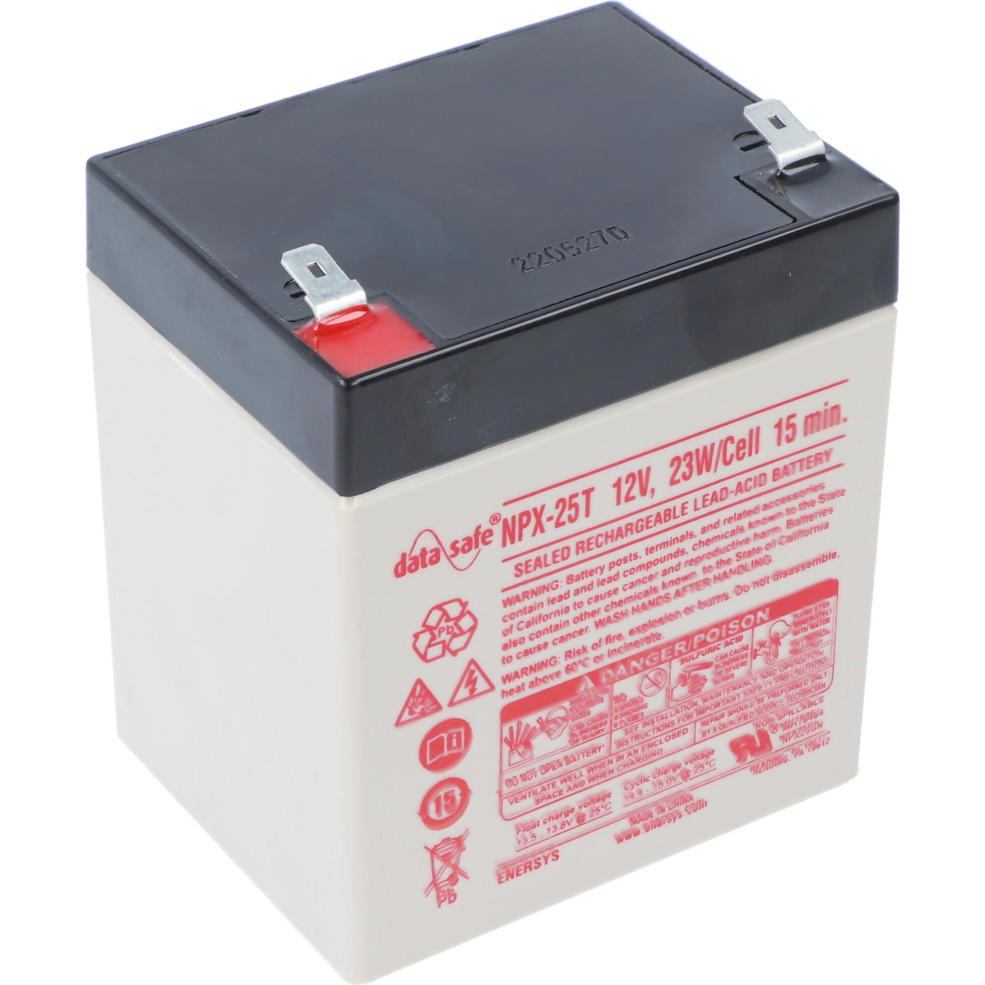 Hawker Energy, Fahrzeugbatterie, Hawker Enersys Blei-Säure-Batterie Wechselrichter DataSafe NPX25-12 12V 5Ah F6.35 (12 V...