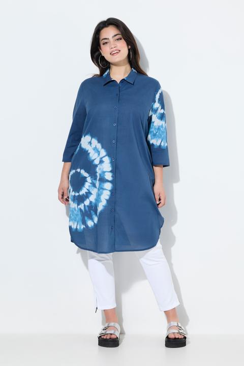 Produktbild Angel of Style Longbluse, Straight Fit, Batik-Drucke, 3/4-Ärmel (44)