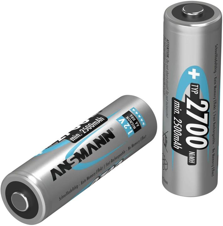 Actual product image Ansmann 1x2 Battery 2700 Mignon AA 2500 mAh (2 pcs., AA, 2700 mAh)