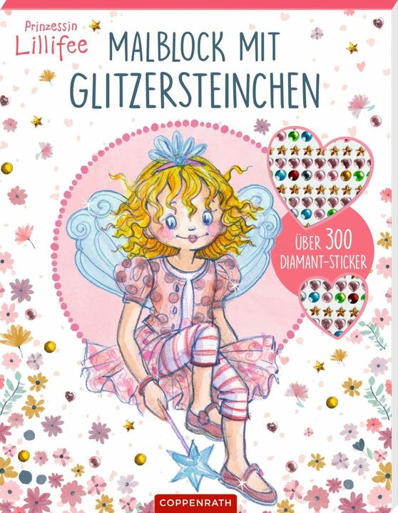 Colouring pad with glitter stones (Princess Lillifee)