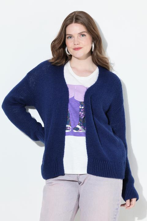 Actual product image Ulla Popken Wool Blend Open Shape Cardigan (46, 48)