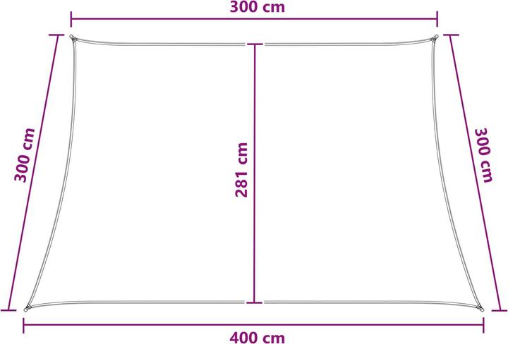 Produktbild vidaXL Sonnensegel (400 x 300 cm)