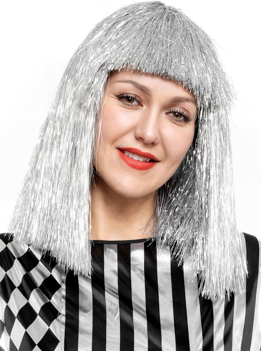 Produktbild Maskworld Lametta Perücke silber