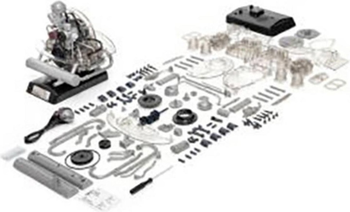 Actual product image Franzis Baubox VW Beetle 4-cylinder boxer engine
