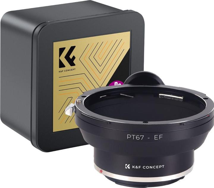Image du produit K&F Concept Adaptateur d'objectif de haute précision, P67-EOS