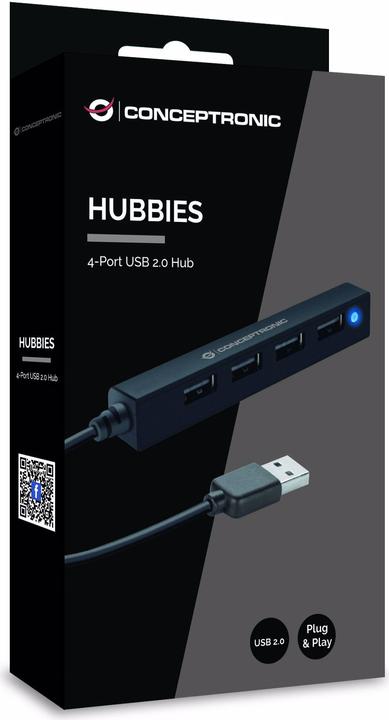 Immagine prodotto Conceptronic HUBBIES05B (USB-A, 4 porte)