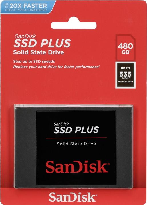 Productafbeelding SanDisk SSD Plus (480 GB, 2.5")