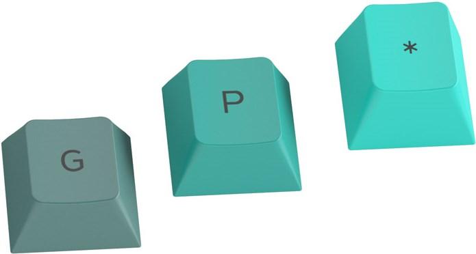 Produktbild Glorious PC Gaming Race GPBT Keycaps - 115 PBT Tastenkappen, ISO, UK-Layout, Rain Forest