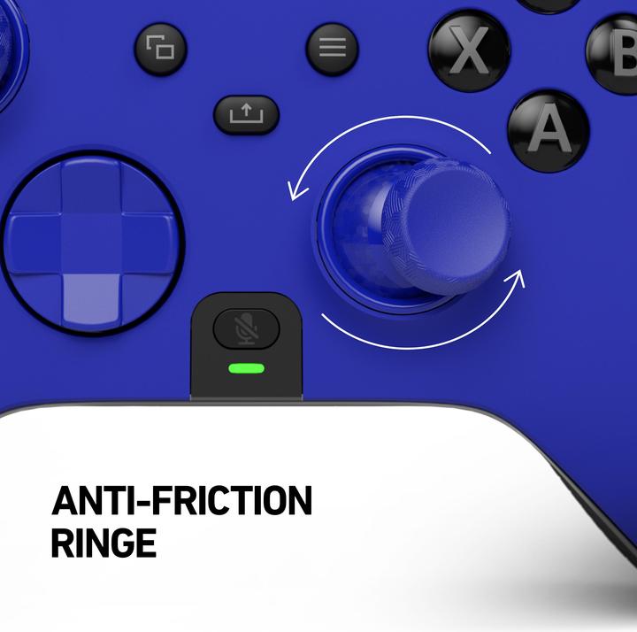 Actual product image Scuf Instinct Faceplate Kit - Blue FP, Blue Ring, Blue Hybrid D-Pad