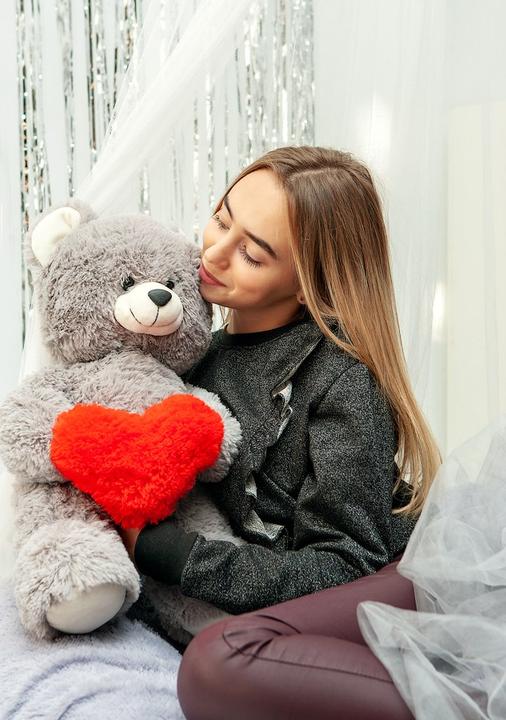 Immagine prodotto Go Gift Orsacchiotto Franchi 50 cm grigio (50 cm)