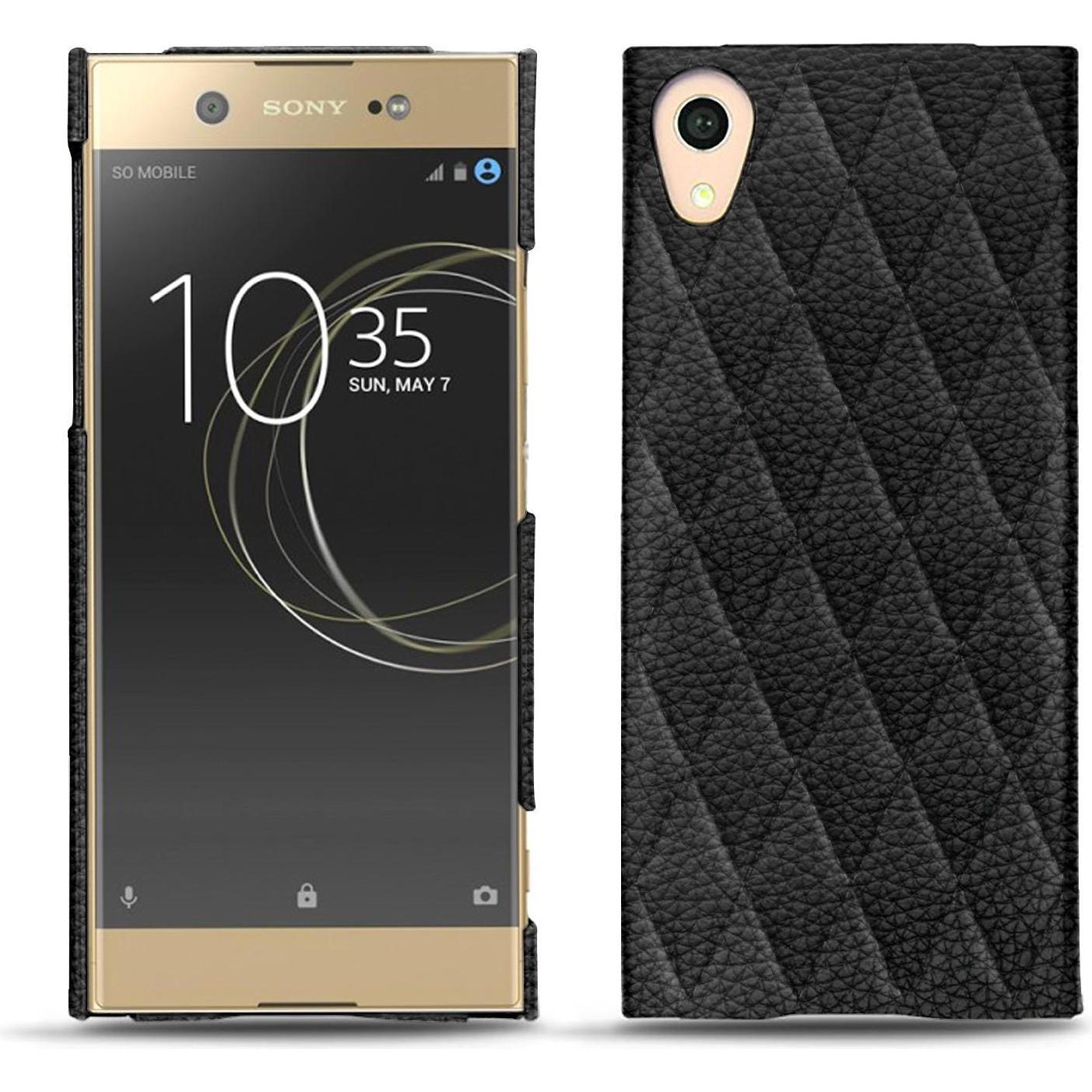 Noreve Lederschutzhülle (Sony Xperia XA1 Ultra), Smartphone Hülle, Schwarz