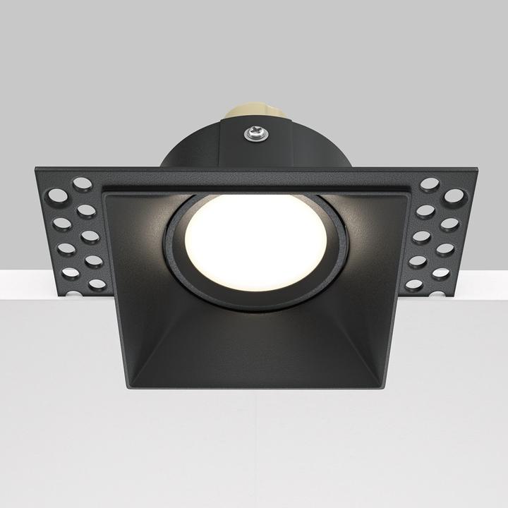 Actual product image Maytoni Dot downlight, recessed GU10 black (GU10)