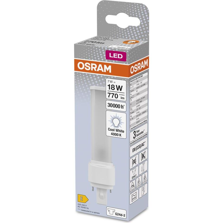 Thumbnail - Osram, Leuchtmittel, Dulux D (G24d-2, 7 W, 770 lm, 1 x, E)
