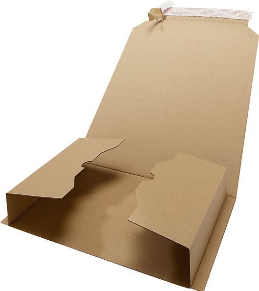 Actual product image eurokraft basic Book packaging, brown, pack of 5, LxW 270 x 185 mm, 10+ packs. (B5, 5 x)
