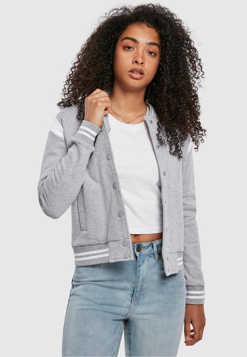 Actual product image Urban Classics Ladies Organic Inset College Sweat Jacket (XS)