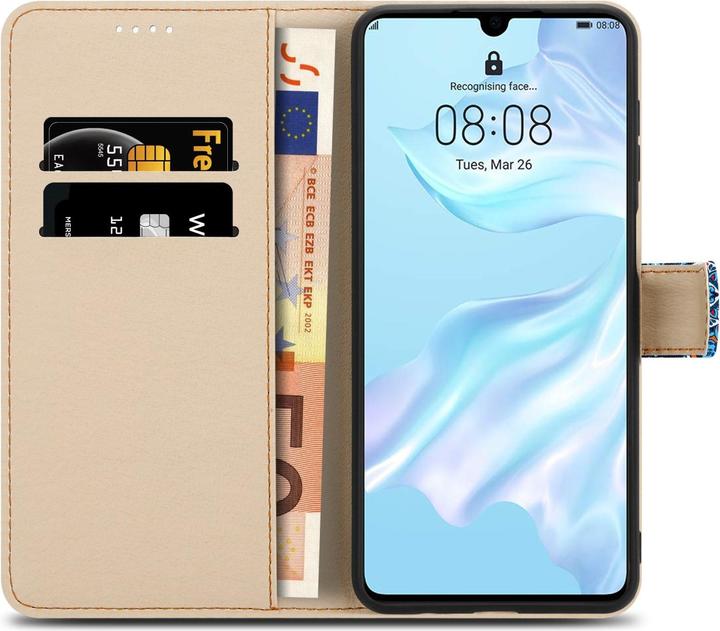 Produktbild Cadorabo Book Hülle mit Print (Huawei P30)