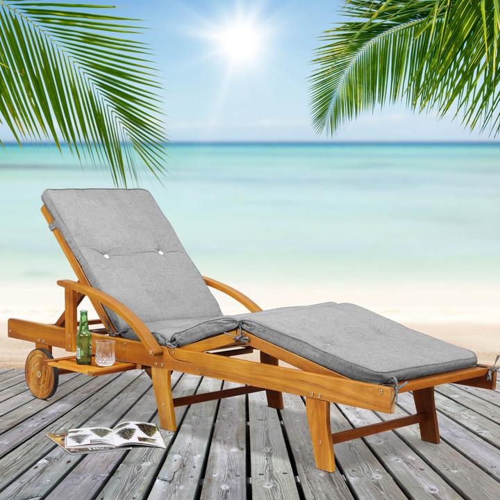 Actual product image Casaria Sun lounger (195.50 cm)