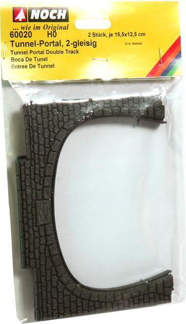 Actual product image Noch H0 tunnel portal 2-track Kuns