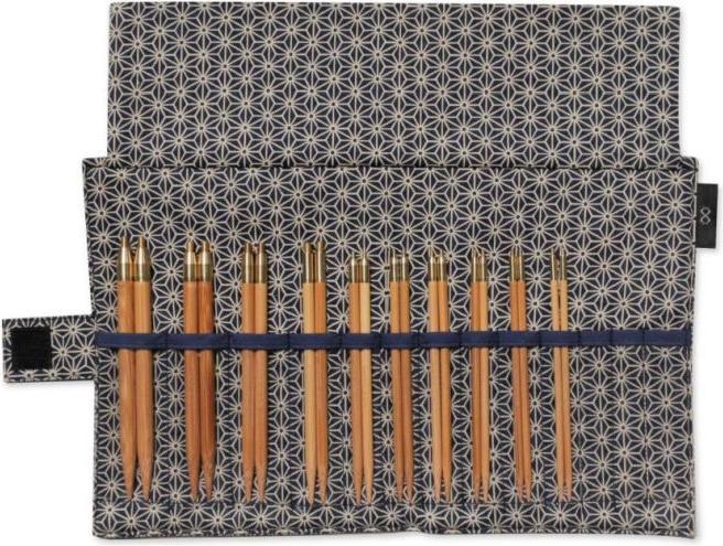 Actual product image Seeknit Needle set interchangeable needle tips Koshitsu 3.75 - 8.00 mm 12.5 cm Blue