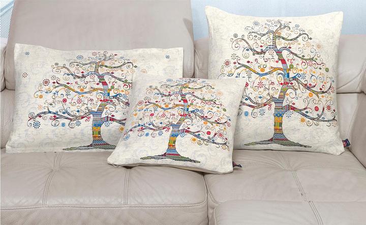 Actual product image Casativo Tree of Life Sofa Cushion, 40% cotton, 60% polyester, 40 x 60 cm (40 x 60 cm)