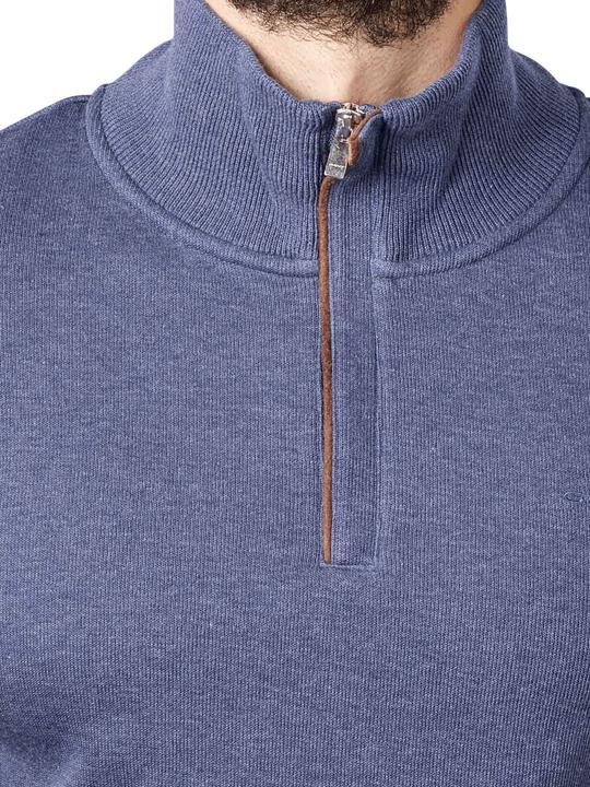 Actual product image GANT Sacker Rib Pullover Half Zip Dark Jeansblue Melange (L)